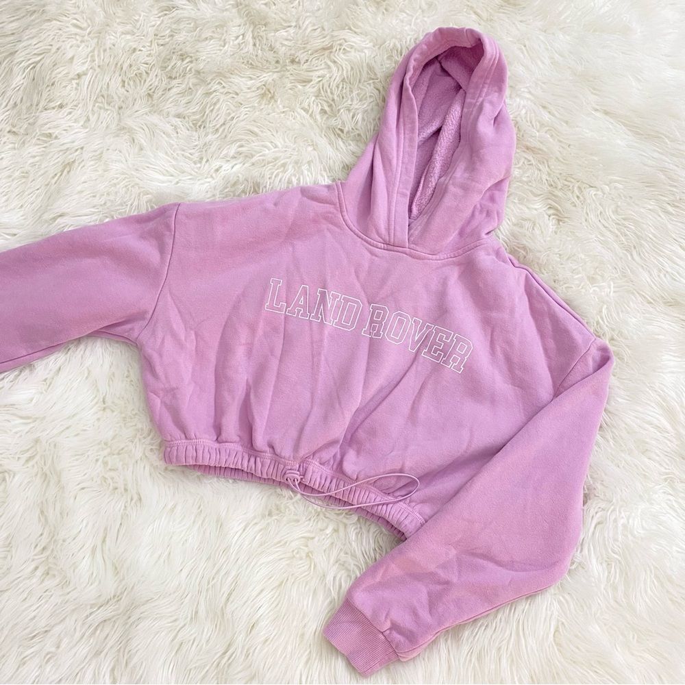 Land Rover Cropped Hoodie 🩷